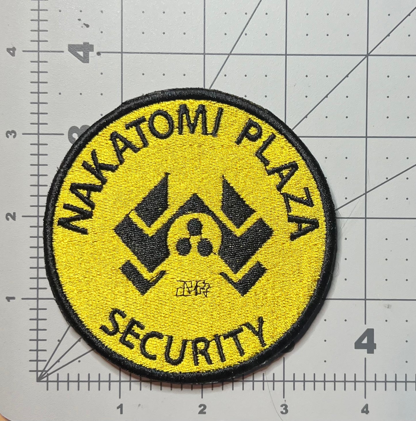 Nakatomi Plaza Security badge embroidered patch • iron on or sew on • 90s movies • nostalgia • Die Hard • Velcro patch