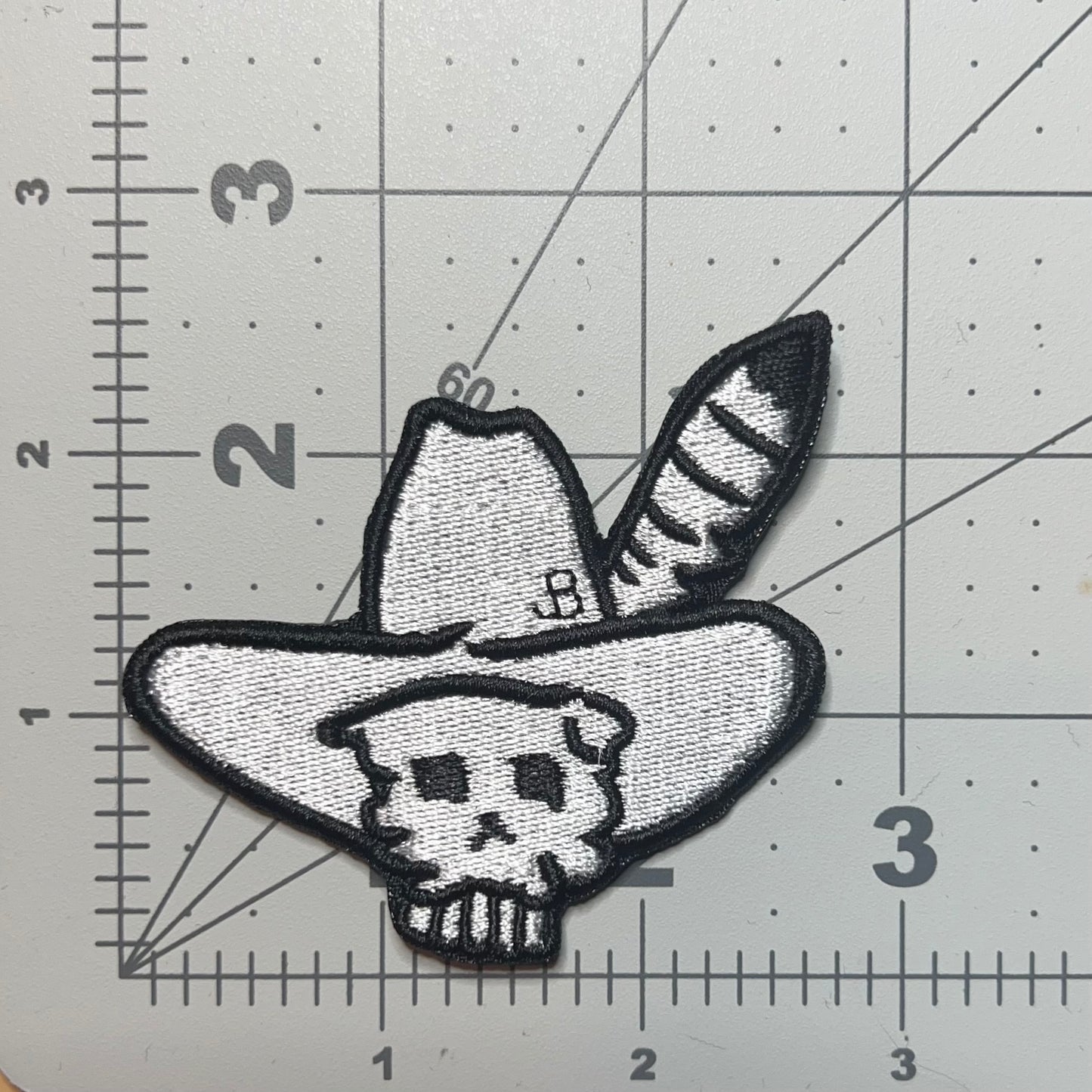 Ryan Bingham embroidered patch • Skull in cowboy hat • country music • iron on/sew on patch • Velcro patch • peel & stick