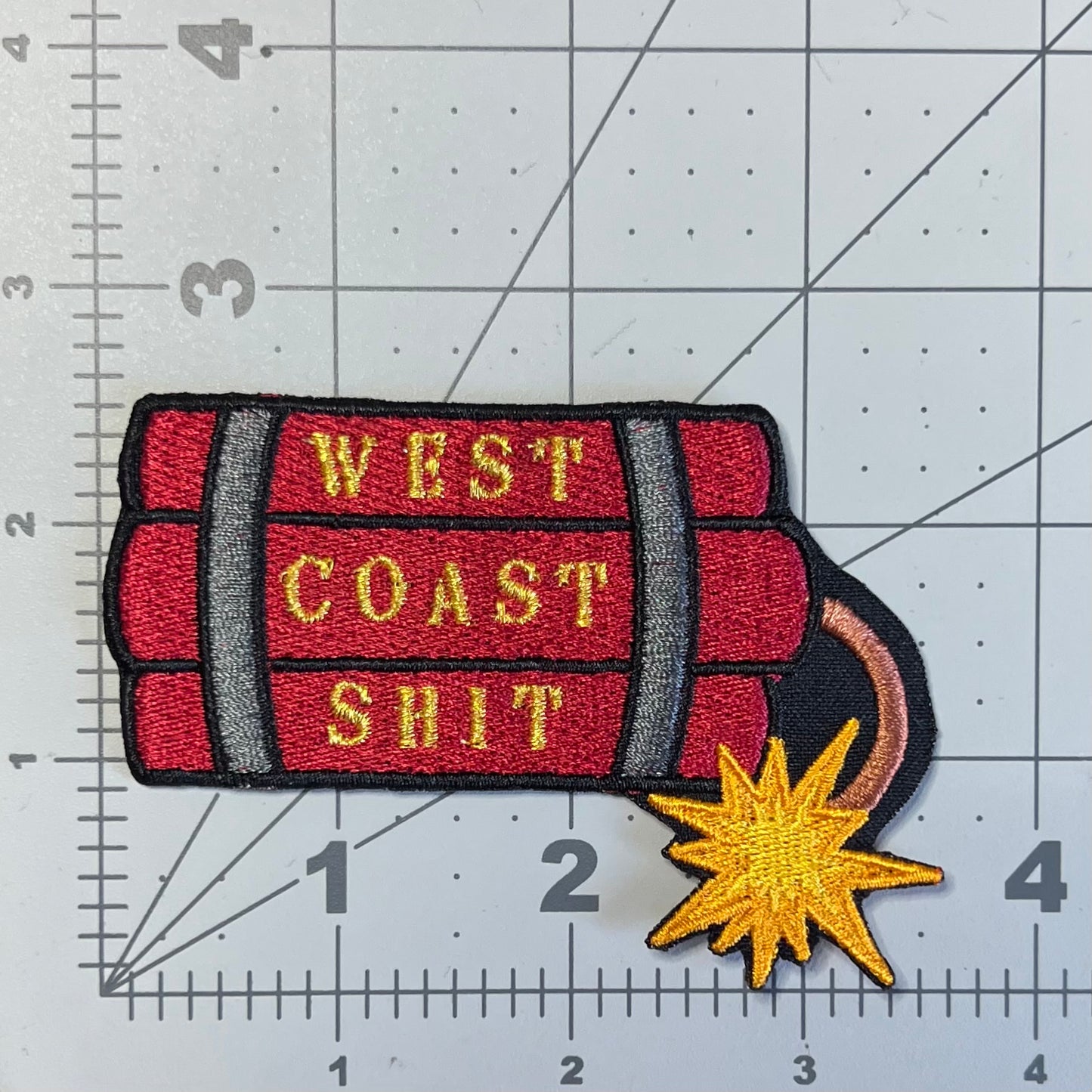 Xxplosive embroidered patch • Dr Dre • iron on or sew on • 90s hip hop • nostalgia • Velcro patch