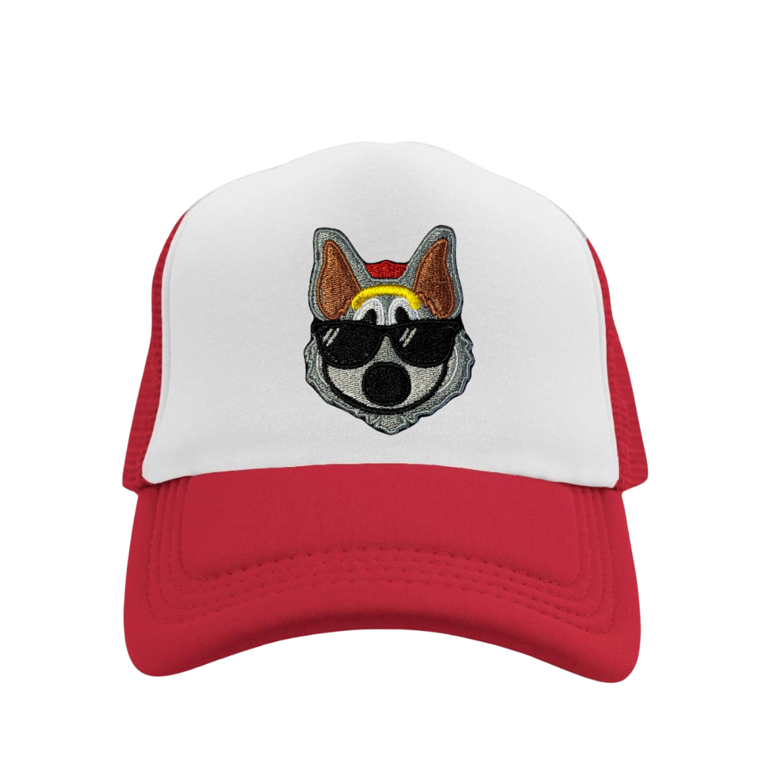 KC Wolf hat • Chiefs • Kansas City • football • baseball cap • flat bill cap• customizable • embroidered patch on hat