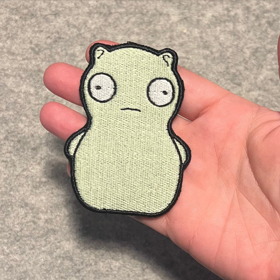 Kuchi Kopi embroidered patch • Bob’s Burgers • GLOW in the dark • iron on or sew on • cute
