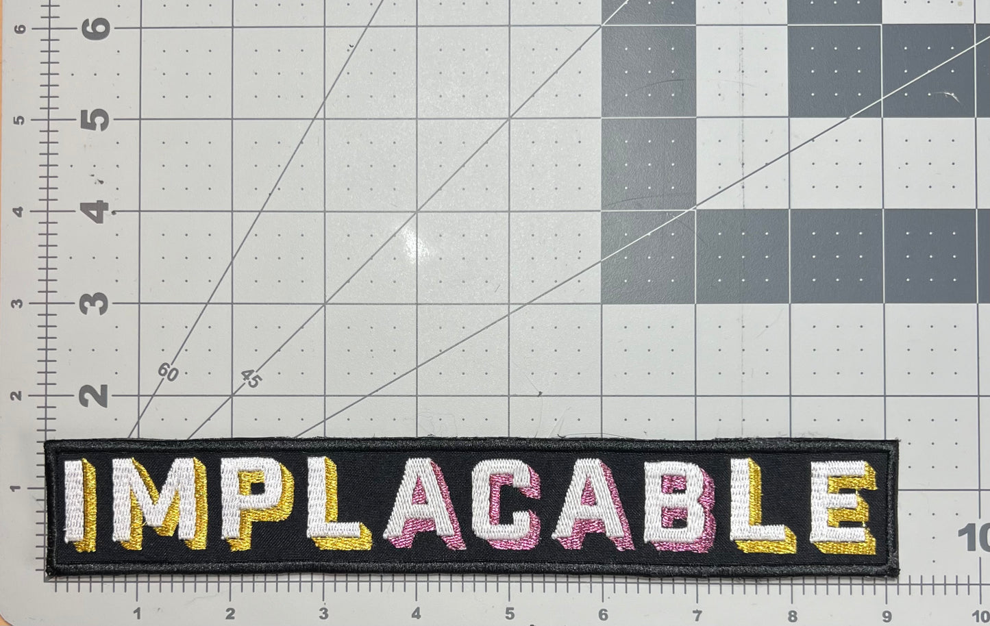 ImplACABle embroidered banner patch • ACAB • UV color changing • iron on/sew on patch • Velcro patch