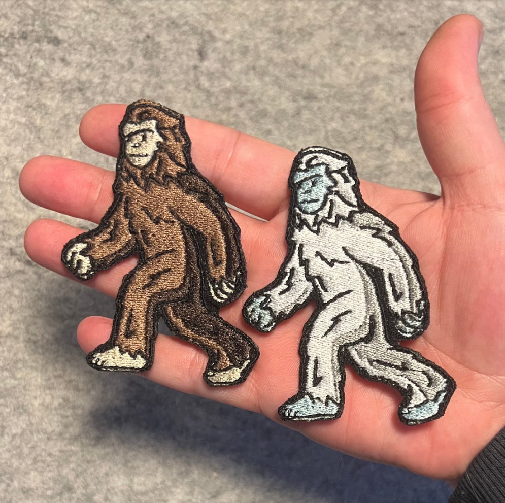 Bigfoot embroidered patch • Sasquatch • Yeti • Abominable Snowman • cryptid • cute • iron on patch • sew on patch