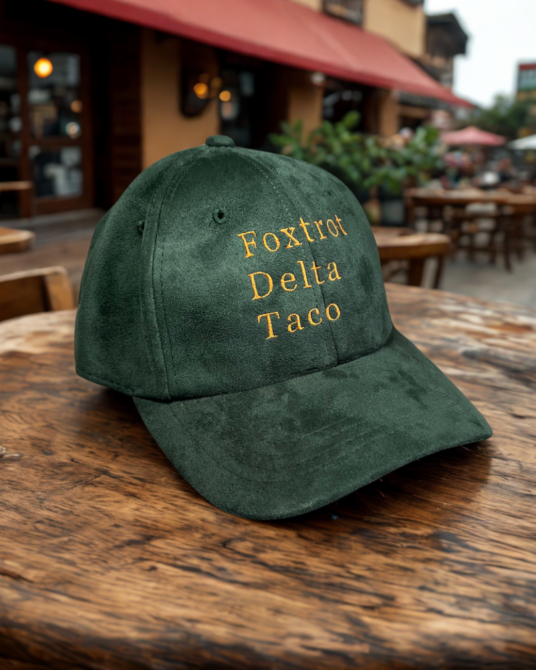Foxtrot Delta Taco suede hat • FDT • embroidered hat