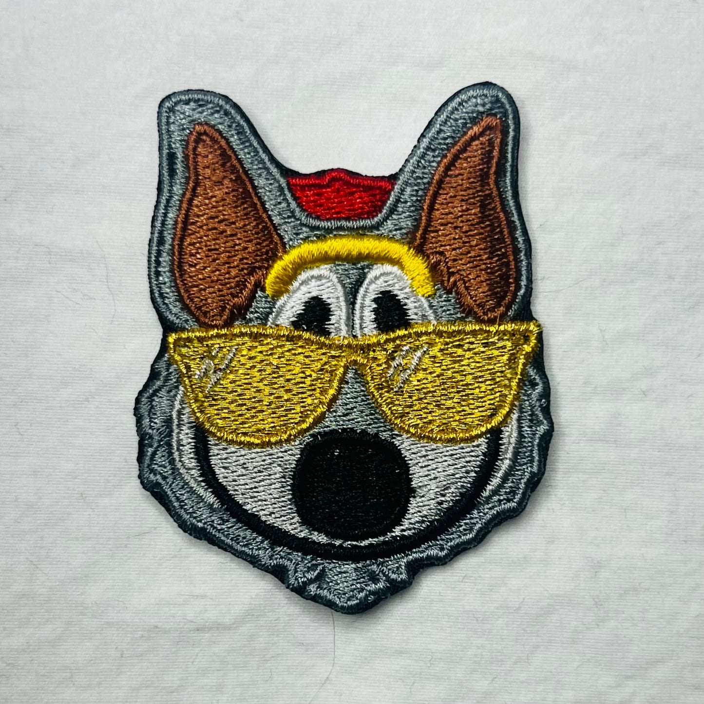 KC Wolf embroidered patch • Chiefs • Kansas City • football • iron on or sew on • autumn • fall • Velcro patch • peel & stick
