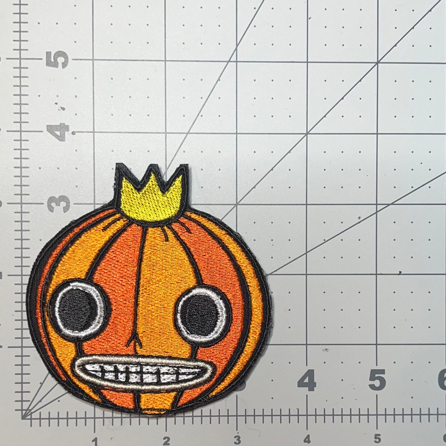 Pumpkin King embroidered patch • OTGW • Pottsfield • iron on or sew on • autumn • fall • Velcro patch