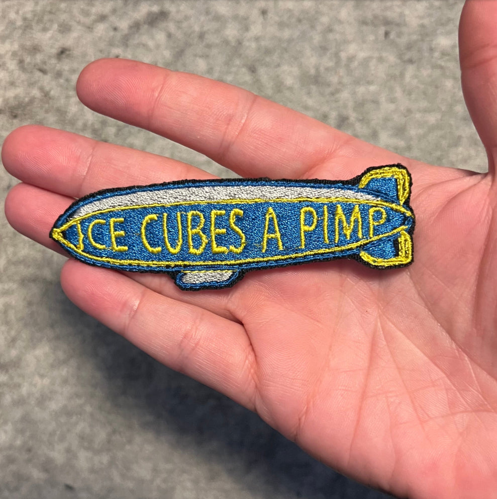 Ice Cube’s a pimp blimp embroidered patch • It Was A Good Day • iron on or sew on • 90s hip hop • nostalgia