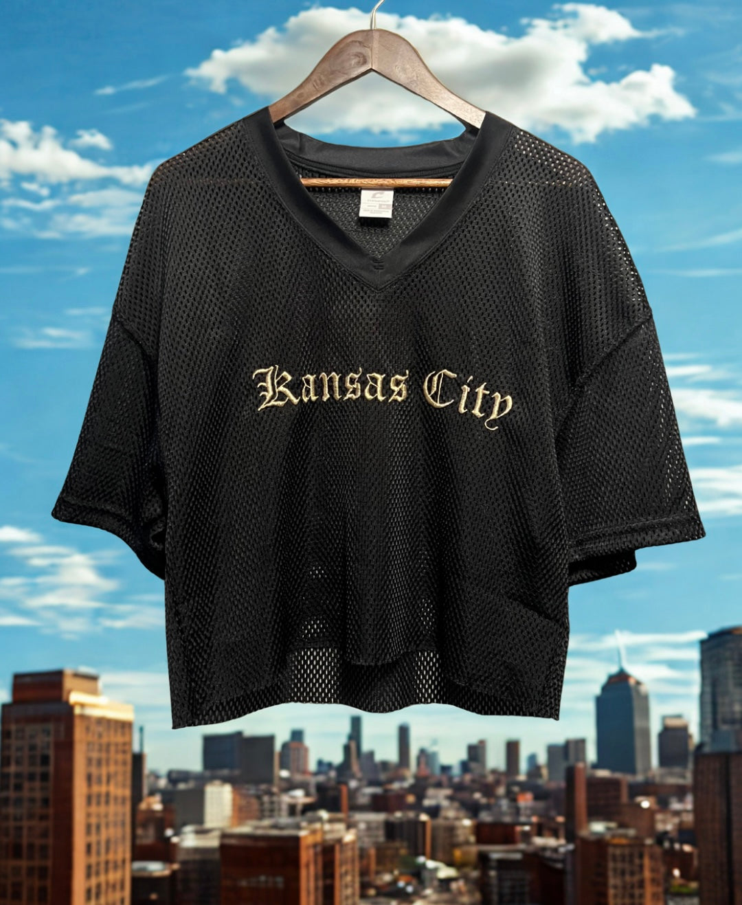 Kansas City embroidered cutoff jersey • Chiefs Kingdom • Royals Kingdom • Missouri • Kansas