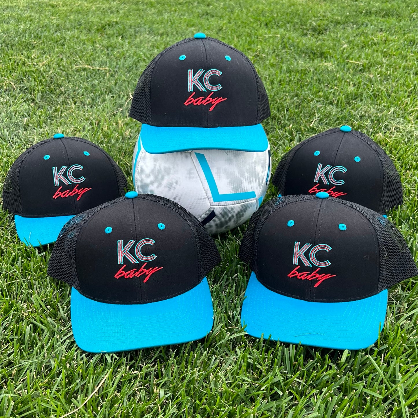 KC baby retro embroidered hat • trucker hat • Royals • Chiefs • KC Current • Kansas City • Missouri • Kansas • 80s • 90s