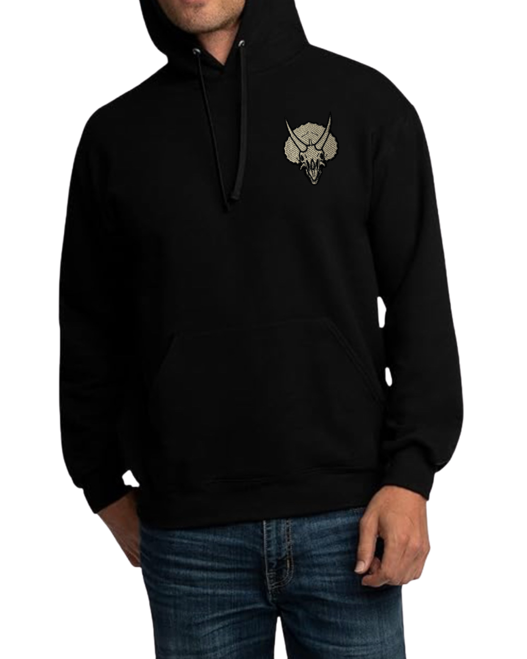 Triceratops skull hoodie / sweatshirt • dinosaur • spooky • cozy