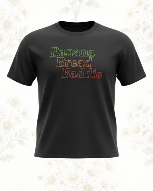 Banana Bread Baddie embroidered T-shirt