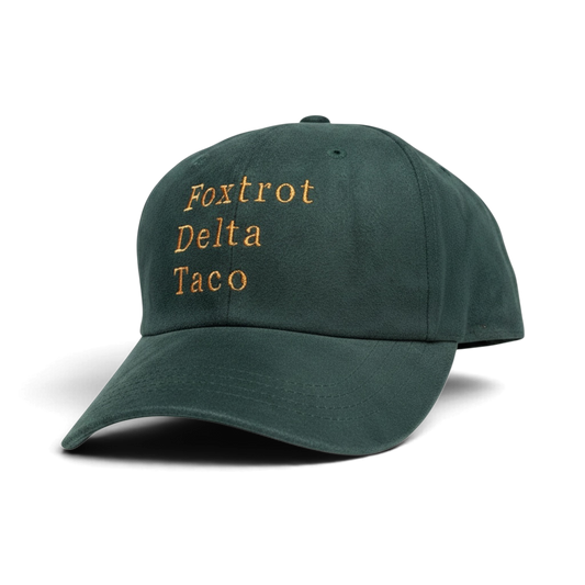 Foxtrot Delta Taco suede hat • FDT • embroidered hat