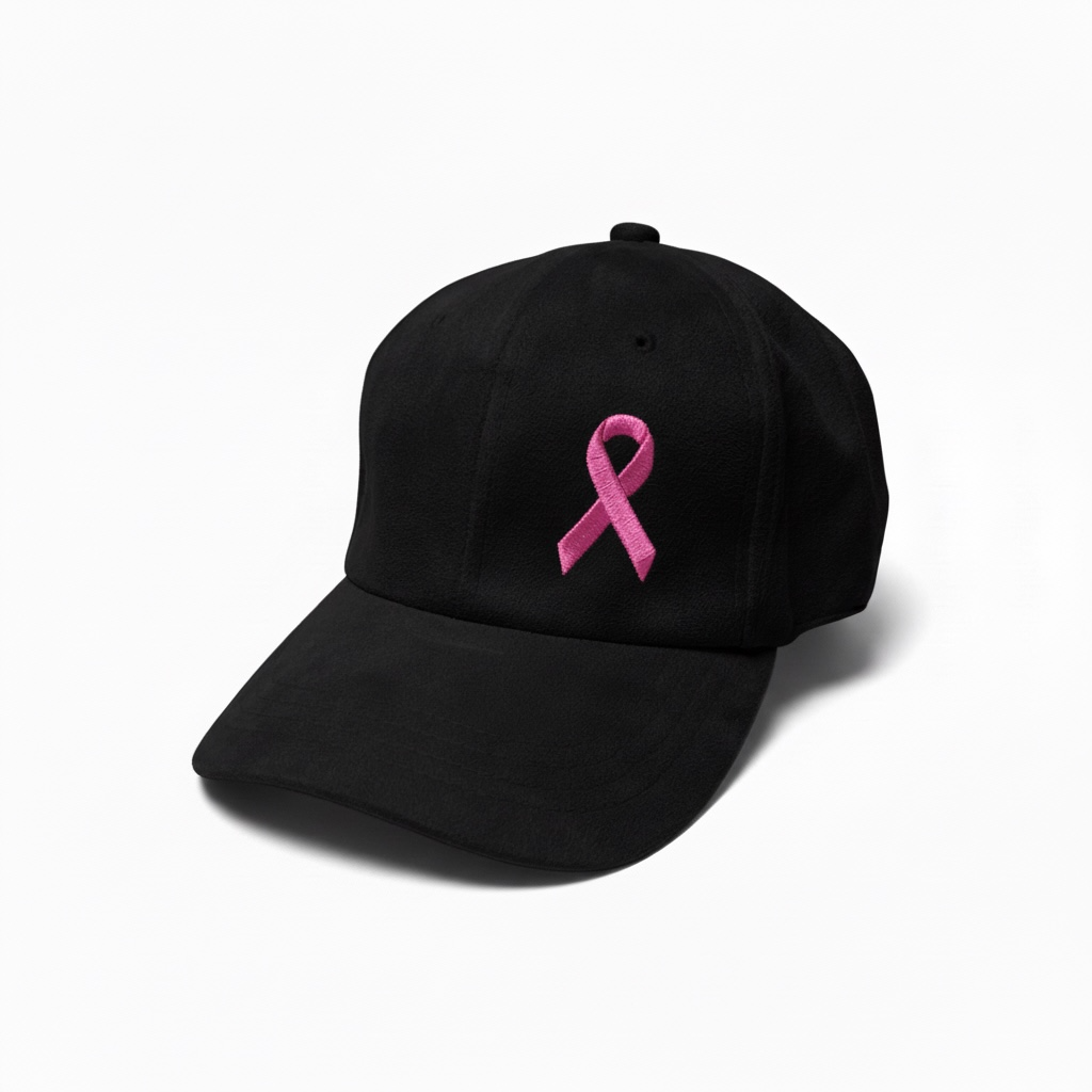 Cancer support hat • suede • CUSTOMIZABLE colored ribbon