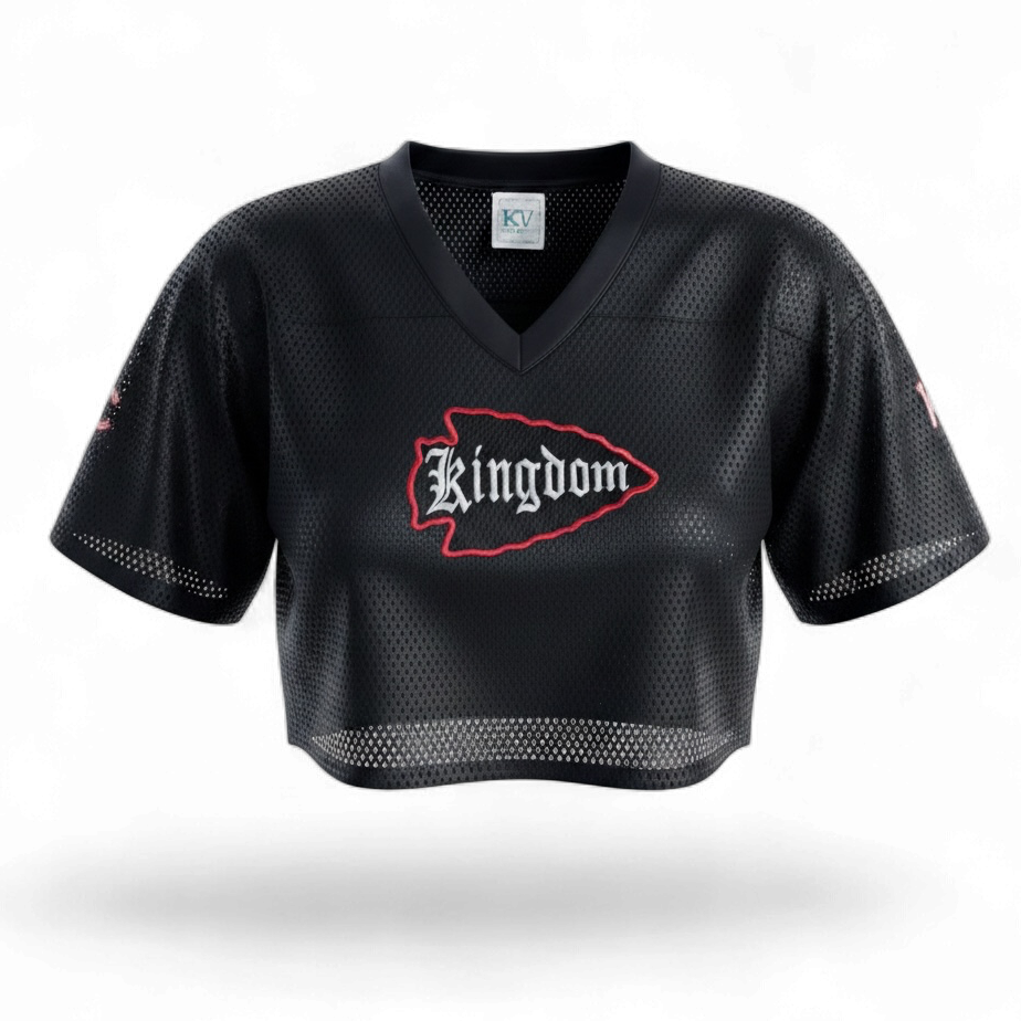 Kansas City embroidered cutoff jersey • Chiefs Kingdom • Missouri • Kansas