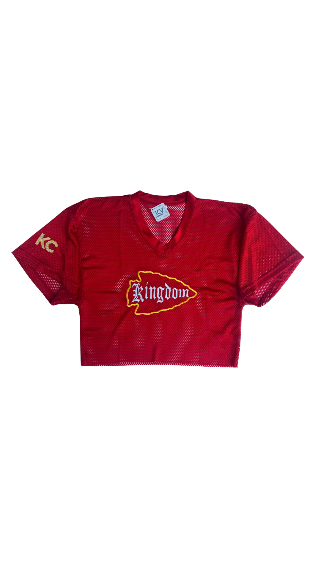 Kansas City embroidered cutoff jersey • Chiefs Kingdom • Royals Kingdom • 816 • Missouri • Kansas