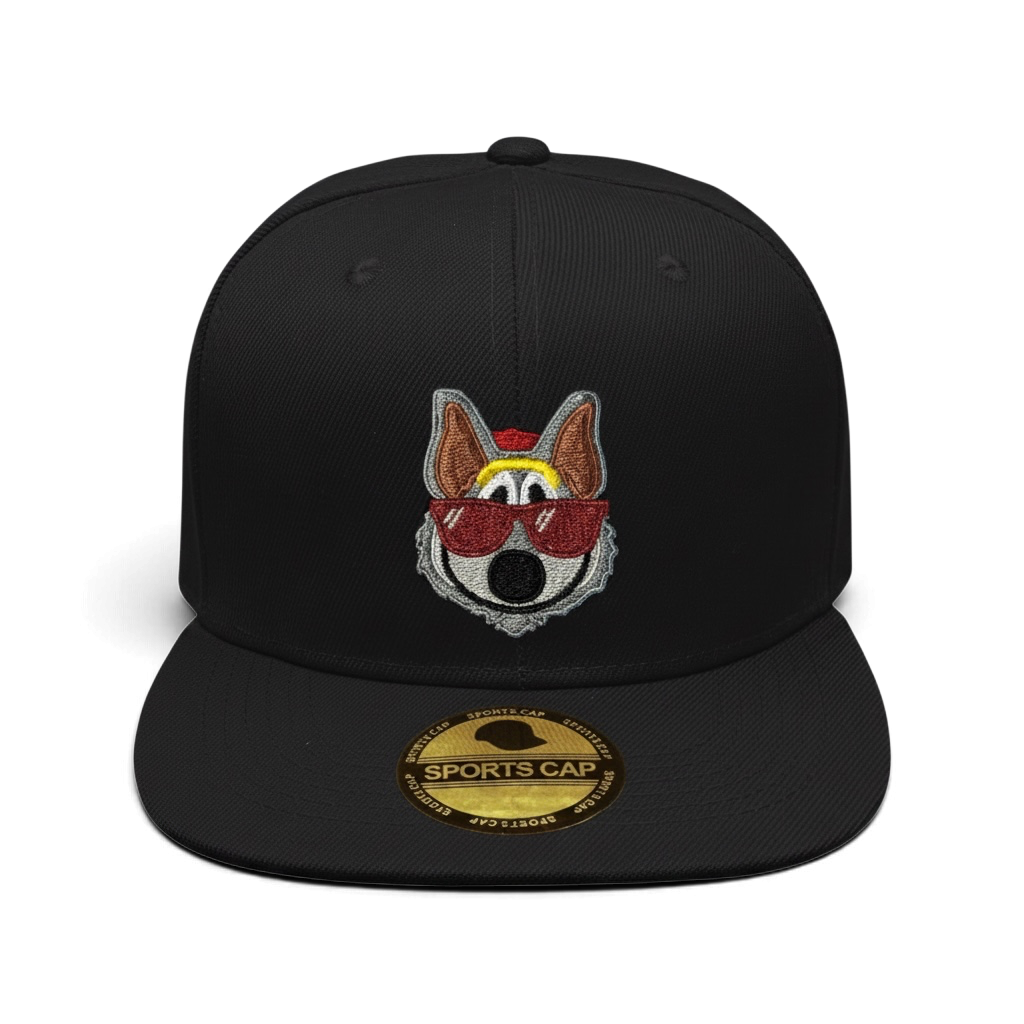KC Wolf hat • Chiefs • Kansas City • football • baseball cap • flat bill cap• customizable • embroidered patch on hat
