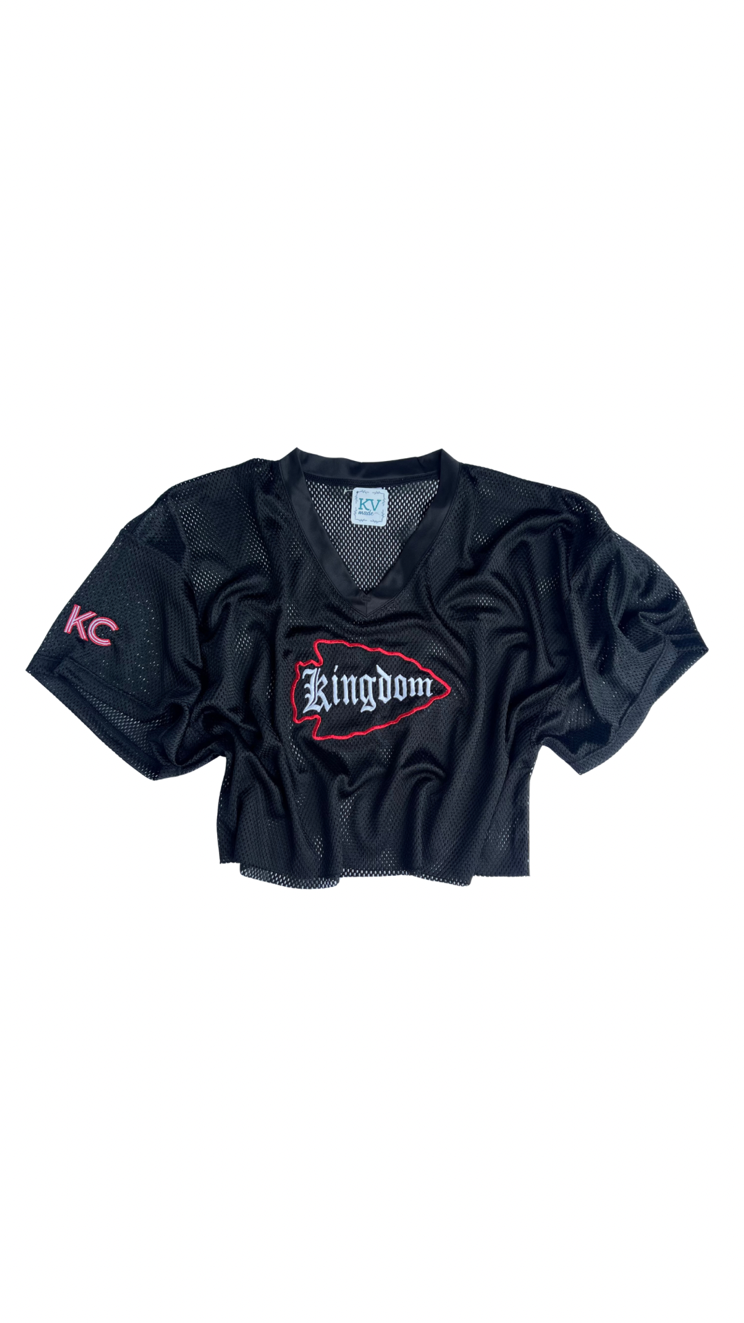 Kansas City embroidered cutoff jersey • Chiefs Kingdom • Royals Kingdom • 816 • Missouri • Kansas