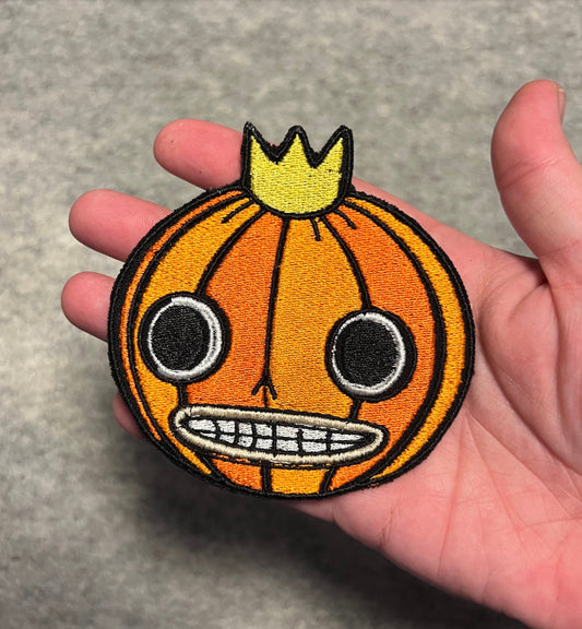 Pumpkin King embroidered patch • OTGW • Pottsfield • iron on or sew on • autumn • fall • Velcro patch