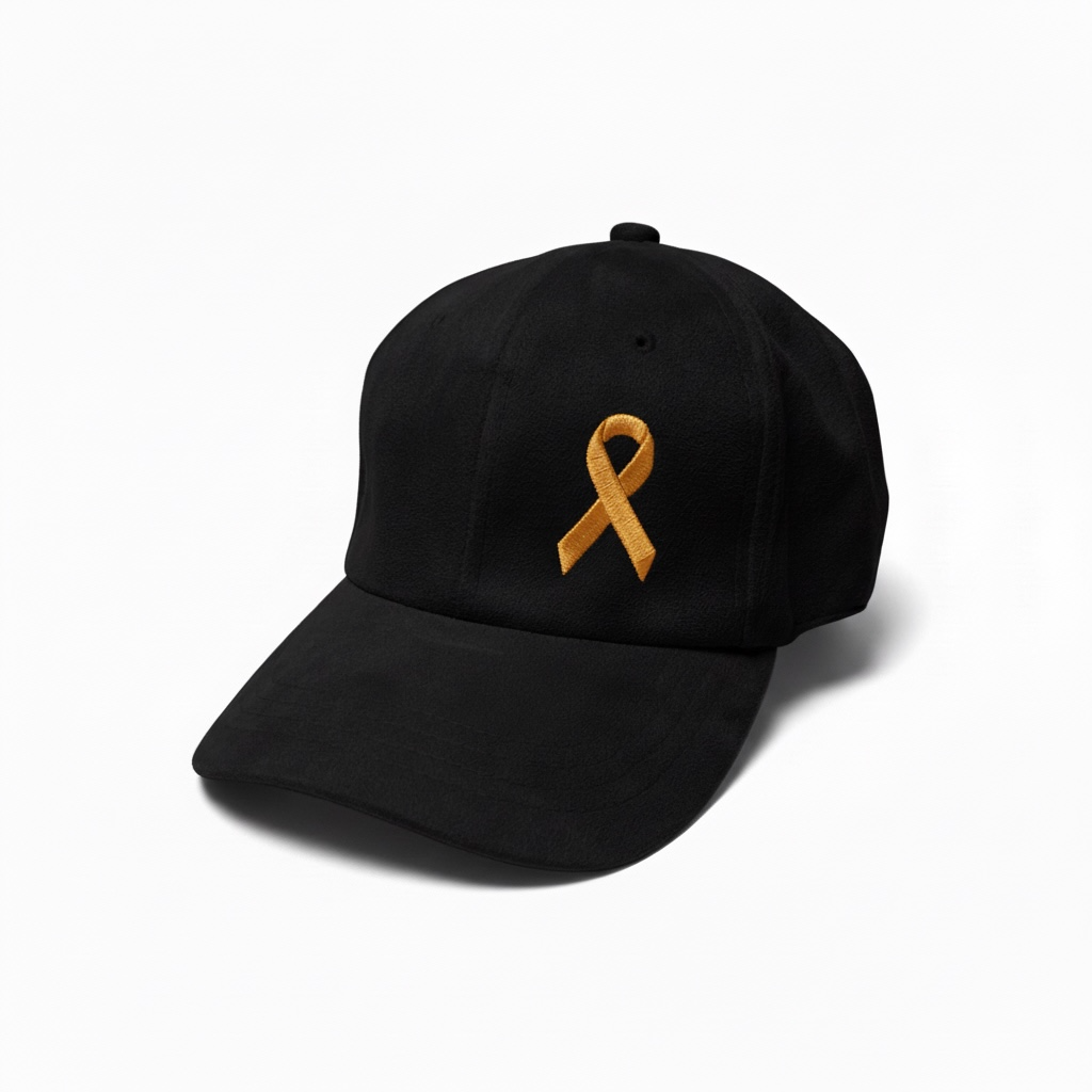 Cancer support hat • suede • CUSTOMIZABLE colored ribbon