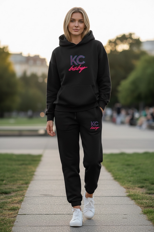 KC baby embroidered sweatsuit • Kansas City • KCMO • KCKS