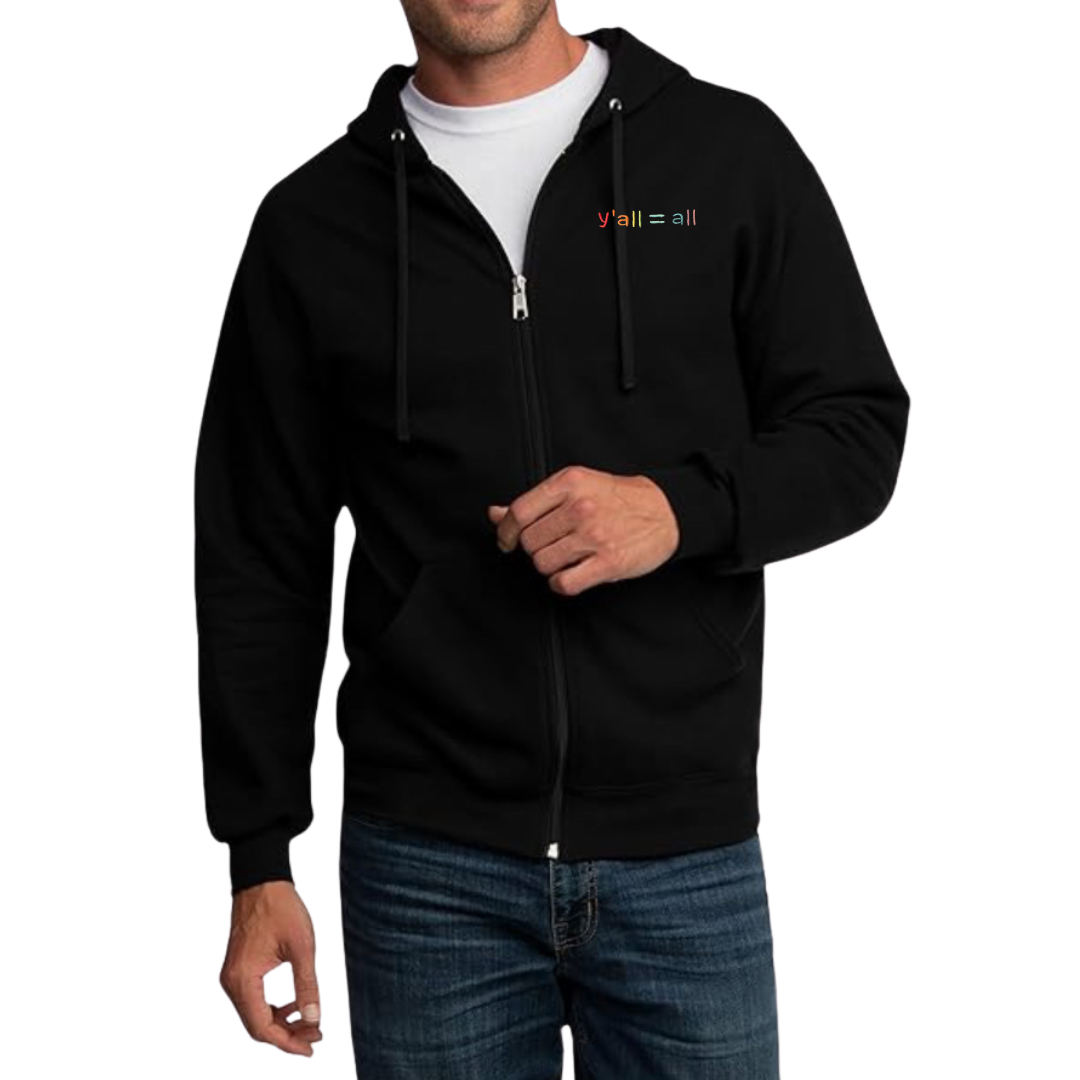 y’all = all embroidered pride tshirt, sweatshirt, hoodie