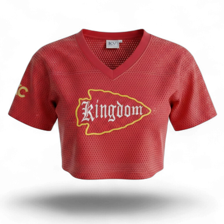Kansas City embroidered cutoff jersey • Chiefs Kingdom • Missouri • Kansas