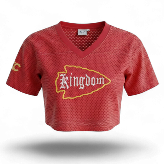Kansas City embroidered cutoff jersey • Chiefs Kingdom • Missouri • Kansas
