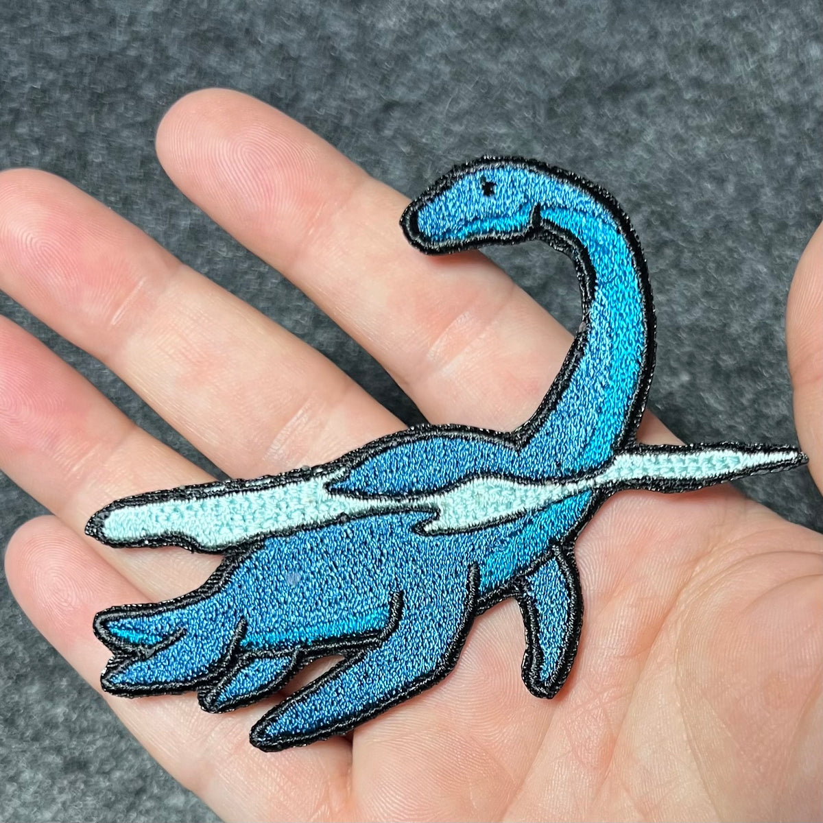 Loch Ness Monster embroidered patch •  Nessie• iron on/sew on patch • Velcro patch • peel & stick