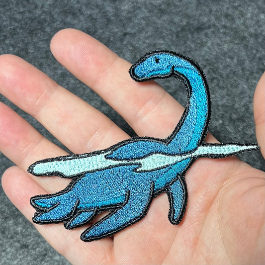 Loch Ness Monster embroidered patch •  Nessie• iron on/sew on patch • Velcro patch • peel & stick