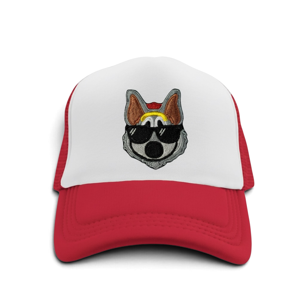 KC Wolf hat • Chiefs • Kansas City • football • baseball cap • flat bill cap• customizable • embroidered patch on hat