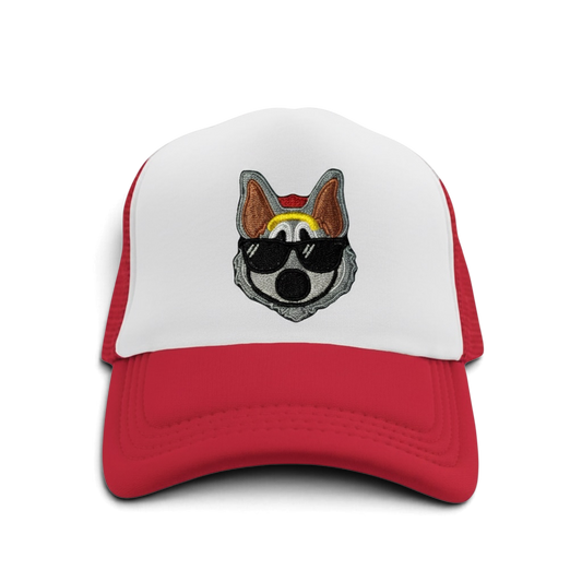 KC Wolf hat • Chiefs • Kansas City • football • baseball cap • flat bill cap• customizable • embroidered patch on hat